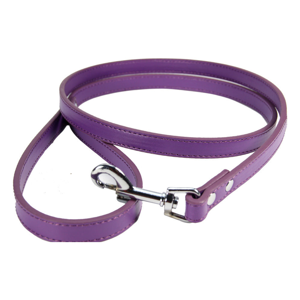 Pet Leash Cat PU Leather Dog Chain