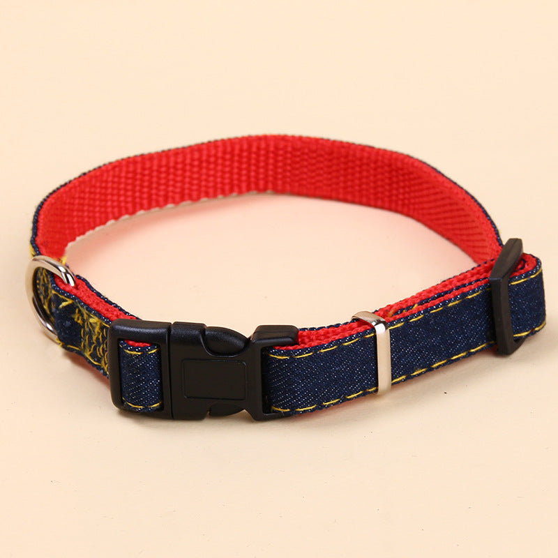 Pet Cowboy Traction Collar Dog Chain Set