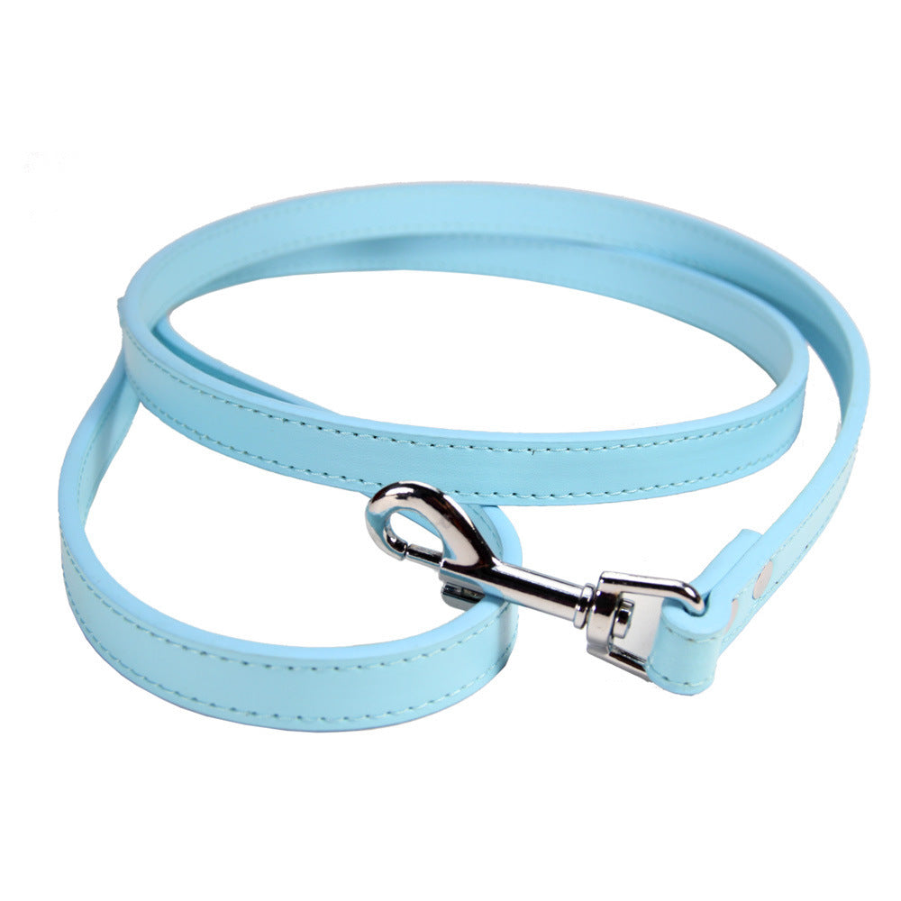 Pet Leash Cat PU Leather Dog Chain