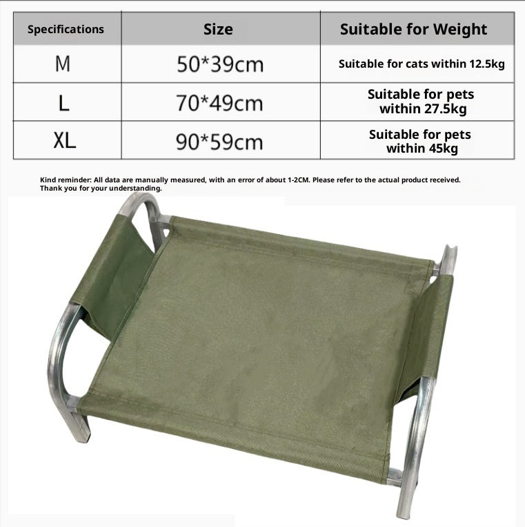 Pet Camp Bed Metal Bed Doghouse Cathouse Summer