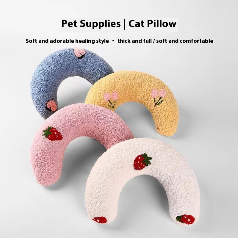 Anti-scratching Protective Cervical Pillow Cat Toy Pillow Pet Supplies
