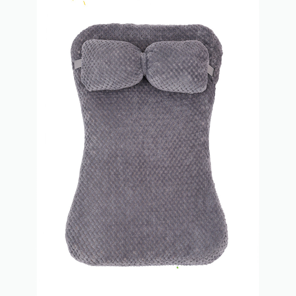 Soft Plush Pet Bed Mat With Pillow  Calming Cushion Dog Cat Large Cleaning Puppy Bed Bed For Cats Sofa