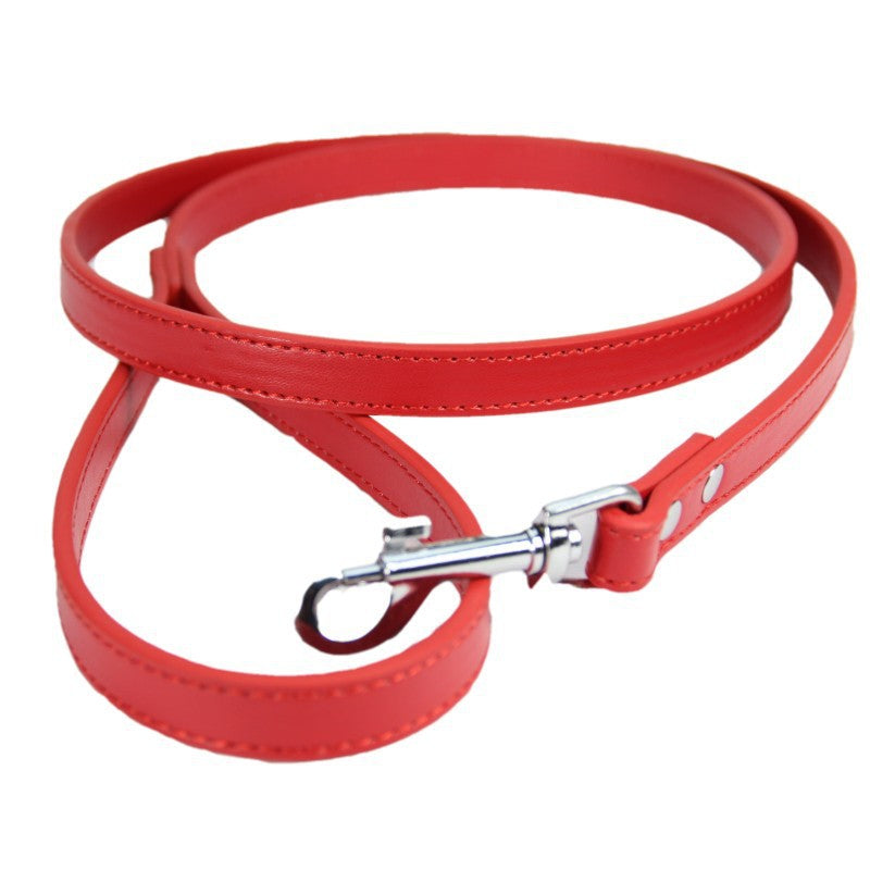 Pet Leash Cat PU Leather Dog Chain