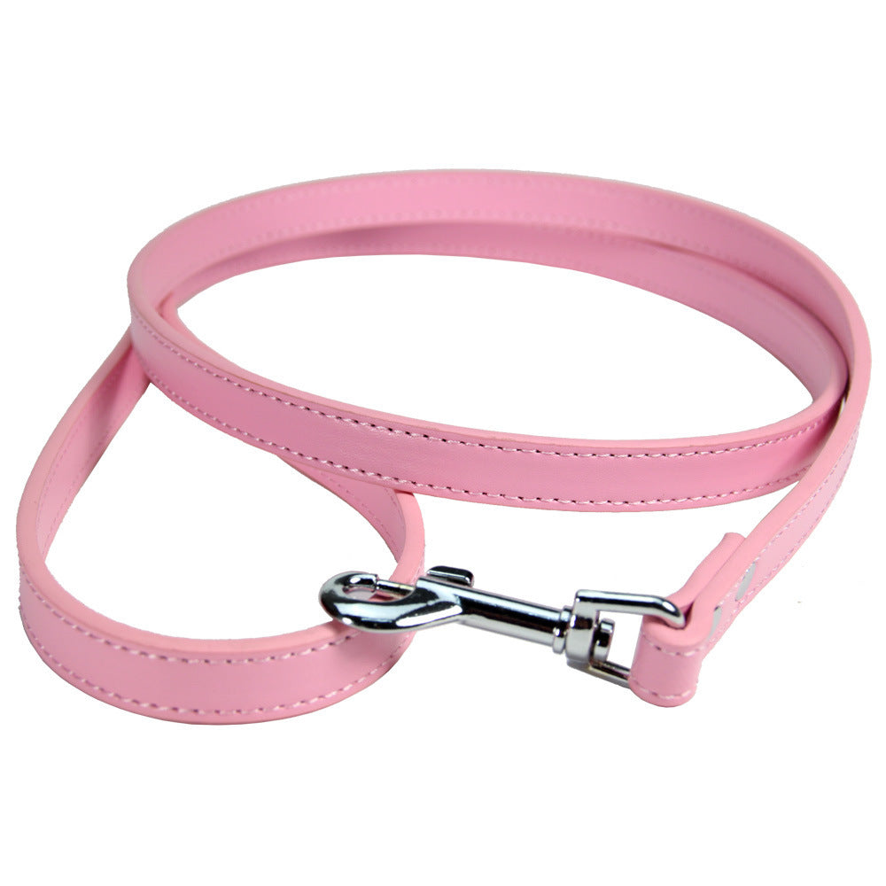 Pet Leash Cat PU Leather Dog Chain