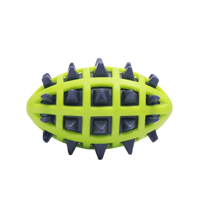 Pet Sounding Dog Teether Ball Indestructible Dog Toys For Aggressive Chewers Cleans Dogs Teeth Dog Throwing Game Anxiety Relief Interactive Dog Toys
